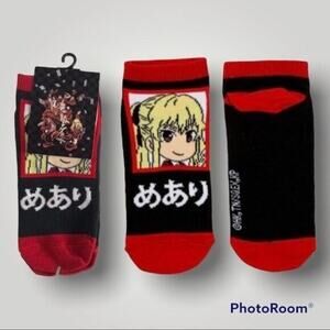 Kakegurui Chibi Mary NWT Adult One Size Fits Most No-Show Socks Anime